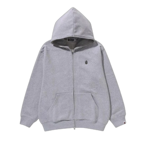 BAPE Metal One Point Full Zip Hoodie 'Grey'