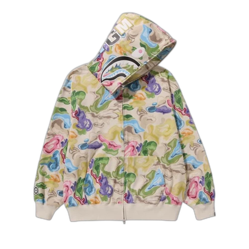 BAPE Art Camo Shark Hoodie 'Multicolor'