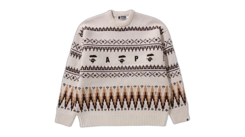BAPE Snowflake Knit Sweater Navy