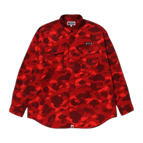 BAPE Color Camo CPO Shirt 'Red'