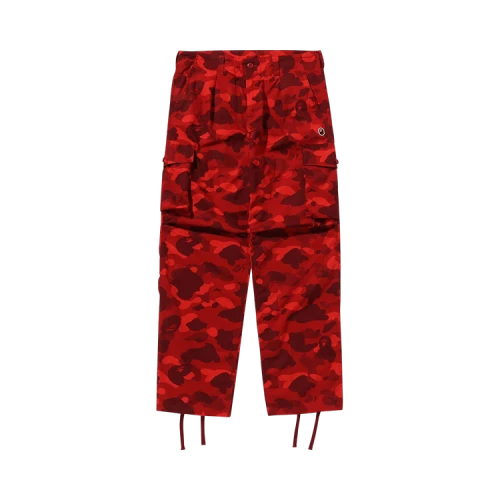 BAPE Color Camo 6 Pocket Pants 'Red'