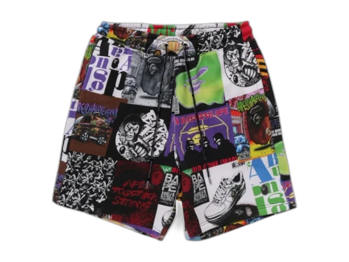 BAPE Album Monogram Sweat Shorts Multi