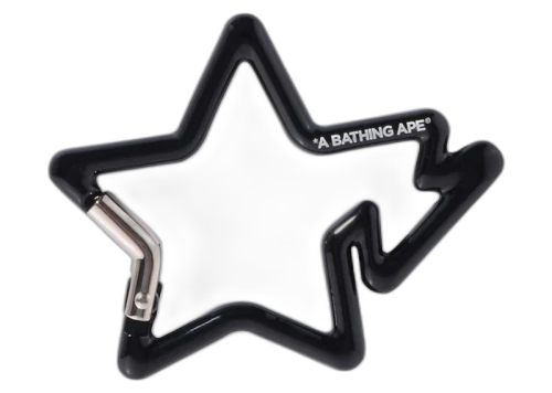 BAPE A Bathing Ape Bapesta Carabiner Black