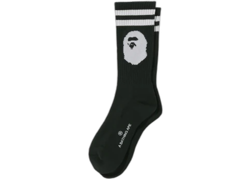 BAPE Ape Head Line Socks Olivedrab