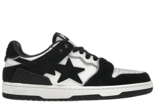 A Bathing Ape Bape SK8 Sta Black Suede
