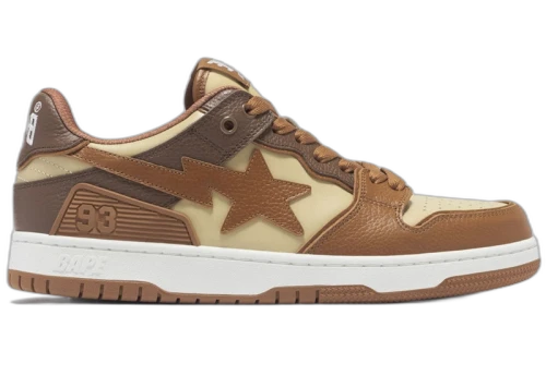 BAPE A Bathing Ape Sk8 Sta #5 Brown Beige
