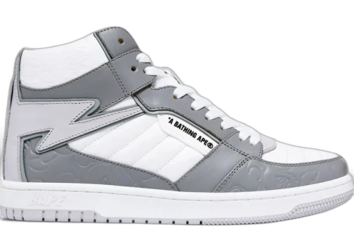 A Bathing Ape Bape Sta 88 Mid #1 White