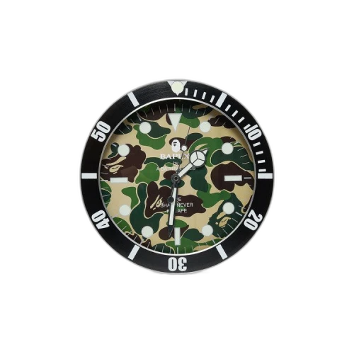BAPE ABC Camo Bapex Wall Clock 'Green'