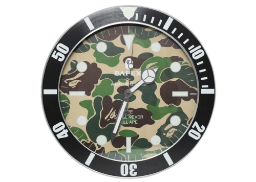 BAPE ABC Camo BAPEX Wall Clock Black
