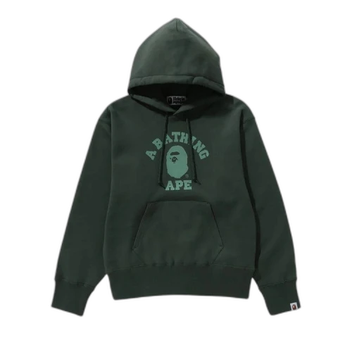 BAPE College Pullover Hoodie 'Green'