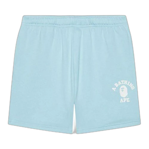 BAPE College Sweatshorts 'Blue'