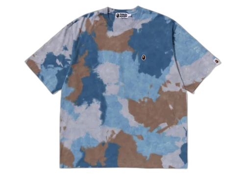 BAPE Chusen One Point Relaxed Fit Tee Blue