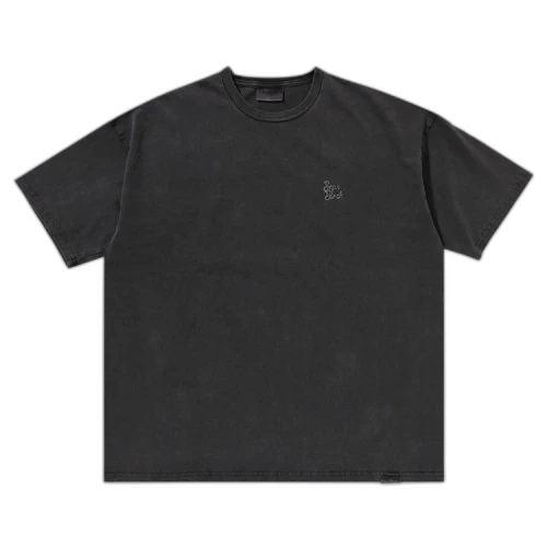 BAPE Stone Wash Ape Head Logo Tee 'Black'