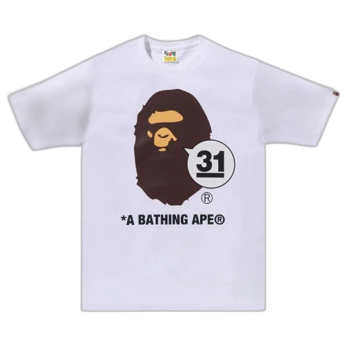 BAPE A Bathing Ape 31st Anniv. Ape Head Tee 'White'