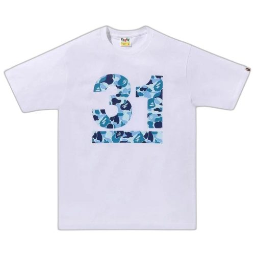 BAPE A Bathing Ape 31st Anniv. ABC Camo Tee 'White/Blue'