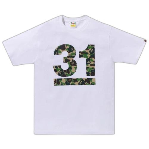 BAPE A Bathing Ape 31st Anniv. ABC Camo Tee 'White/Green'