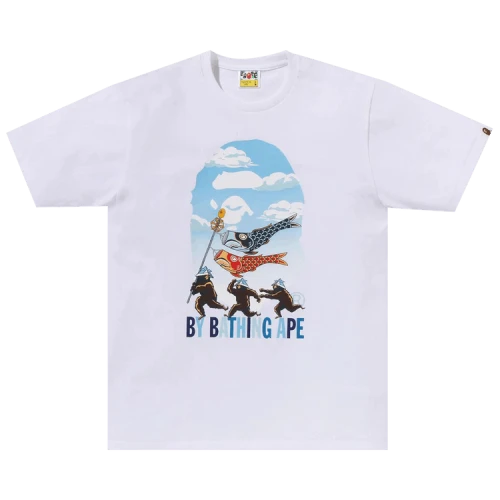 BAPE Carp Streamer By Bathing Ape Tee 'White'