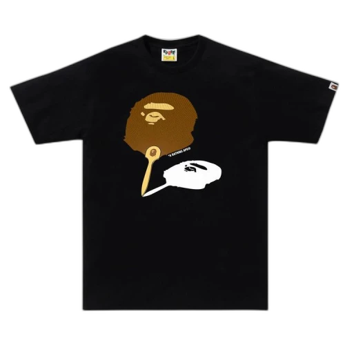 BAPE Japanese Fan Ape Head Tee 'Black'