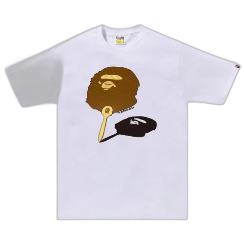 BAPE Japanese Fan Ape Head Tee 'White'