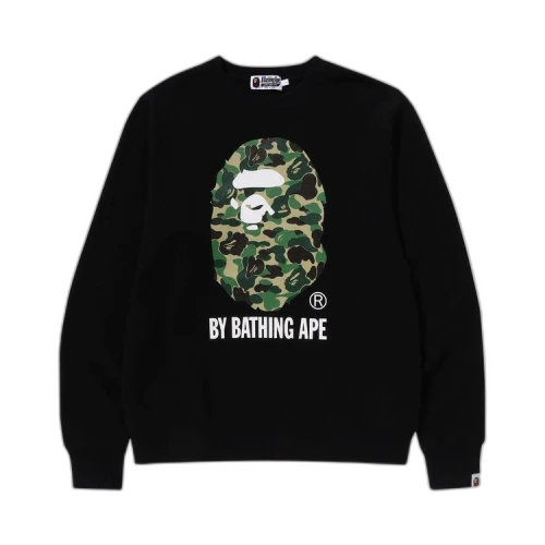 BAPE ABC Camo By Bathing Ape Organic Crewneck Sweatshirt 'Black/Green'