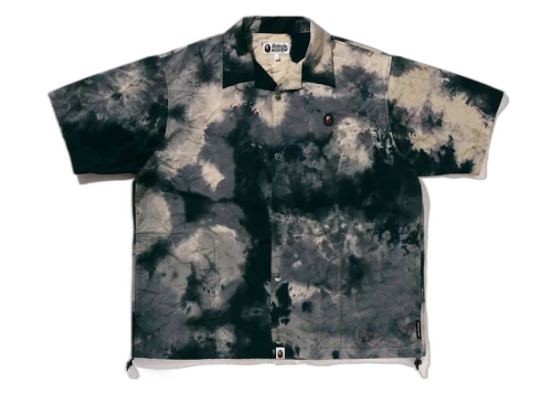 BAPE Chusen One Point Open Collar Shirt Blue