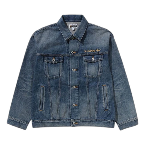 BAPE Damage Denim Jacket 'Indigo'
