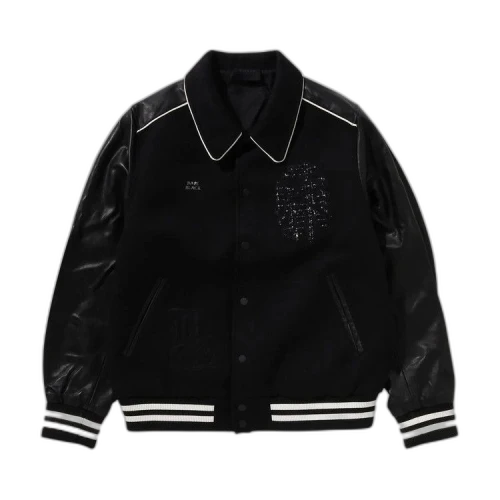 BAPE Logo Baseball Jacket 'Black'