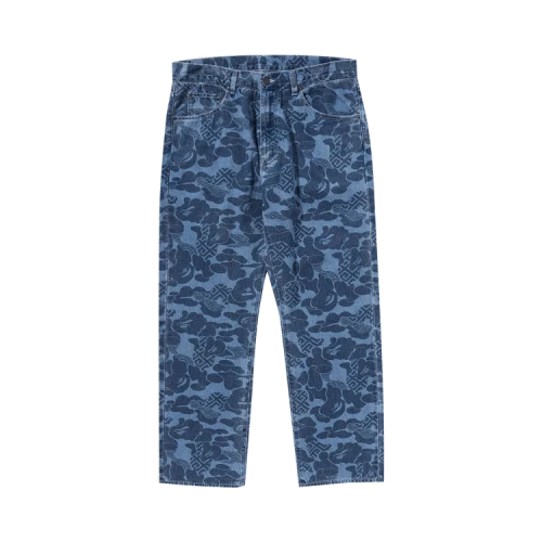 BAPE Asia Camo Denim Pants 'Indigo'