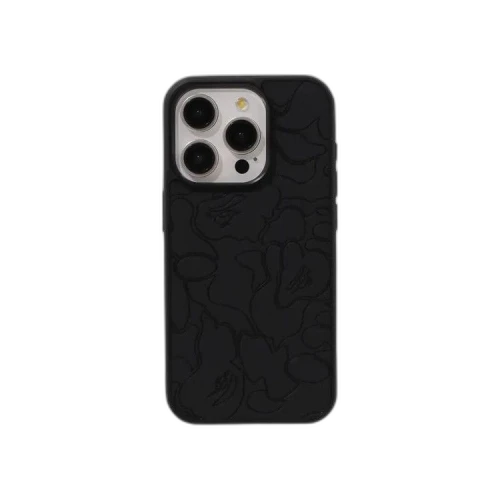 BAPE ABC Line Camo Embossed iPhone 15 Pro Max Case 'Black'