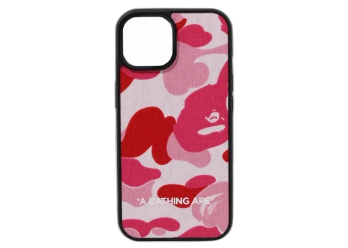 BAPE ABC Camo Cloth Fabric iPhone 15 Case Blue