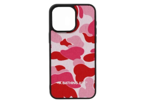 BAPE ABC Camo Cloth Fabric iPhone 15 Pro Max Case Blue