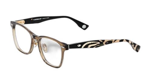 BAPE Shark 44 Sunglasses Gold