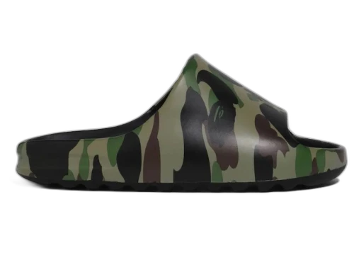 BAPE A Bathing Ape 1st Camo Slide Green