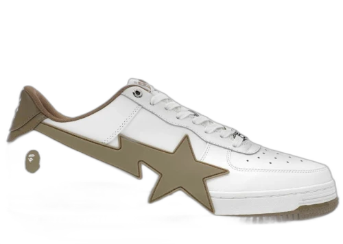 A Bathing Ape Bape Sta OS #2 White Beige