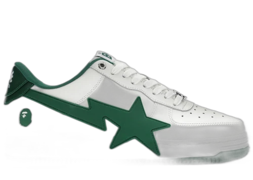 A Bathing Ape Bape Sta OS #2 White Green