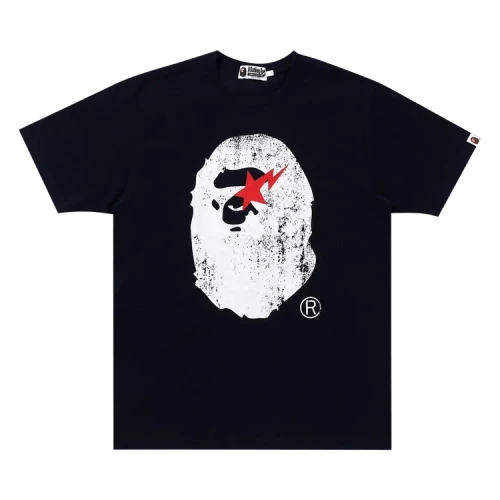 BAPE Ape Head Indigo Tee 'Blue/Indigo'