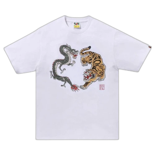 BAPE Japan Culture Tiger And Dragon Tee 'Whte'