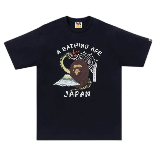 BAPE Japanese Culture Tee 'Navy'