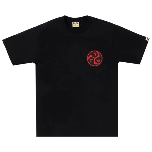BAPE Japan Culture Mitsudomoe Tee 'Black'