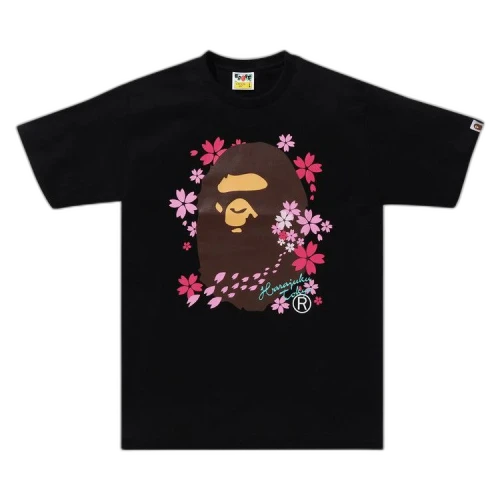 BAPE Sakura Ape Head Tee 'Black'