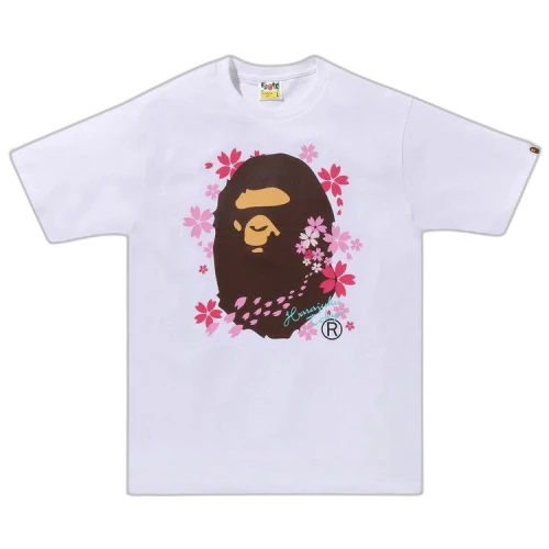 BAPE Sakura Ape Head Tee 'White'