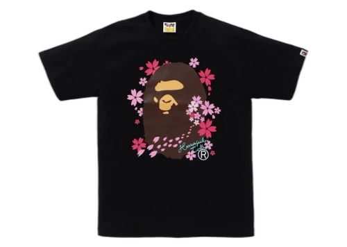 BAPE Sakura Ape Head Tee (SS24) Black