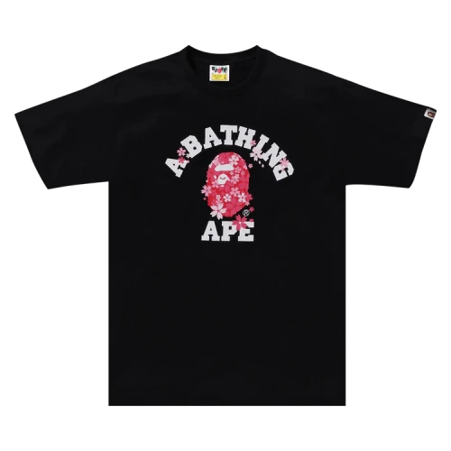 BAPE Sakura College Tee 'Black'