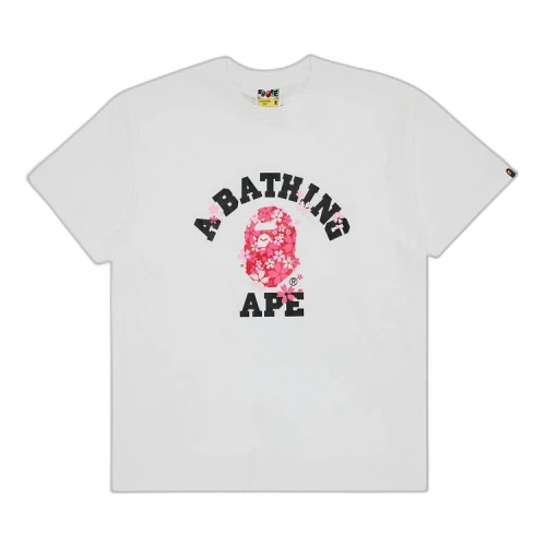 BAPE Sakura College Tee 'White'
