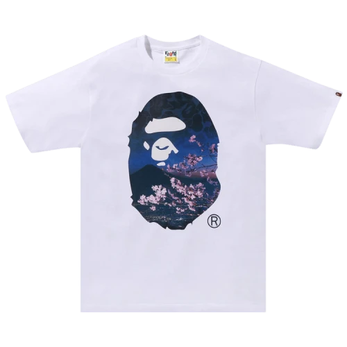 BAPE Sakura Photo Ape Head Tee #2 'White'