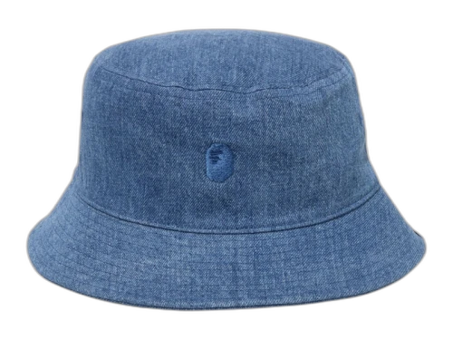 BAPE A Bathing Ape Bapesta Denim Bucket Hat Blue/Light Indigo