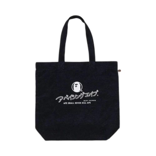 BAPE Denim Tote Bag 'Indigo'