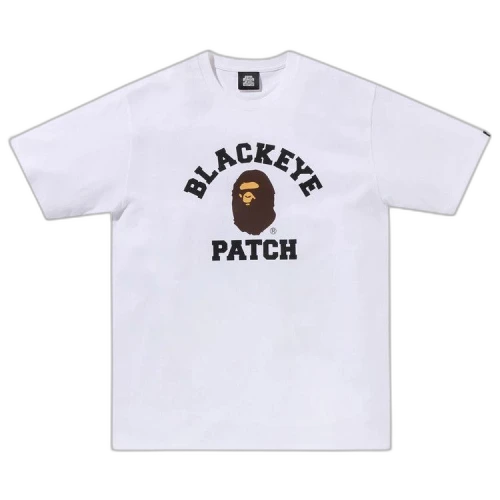 BAPE x Black Eye Patch College Tee 'White'