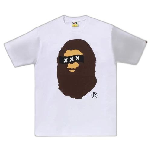 BAPE x God Selection XXX Ape Head Tee 'White'
