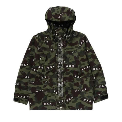 BAPE x GOD SELECTION XXX Snowboard Jacket 'Green'